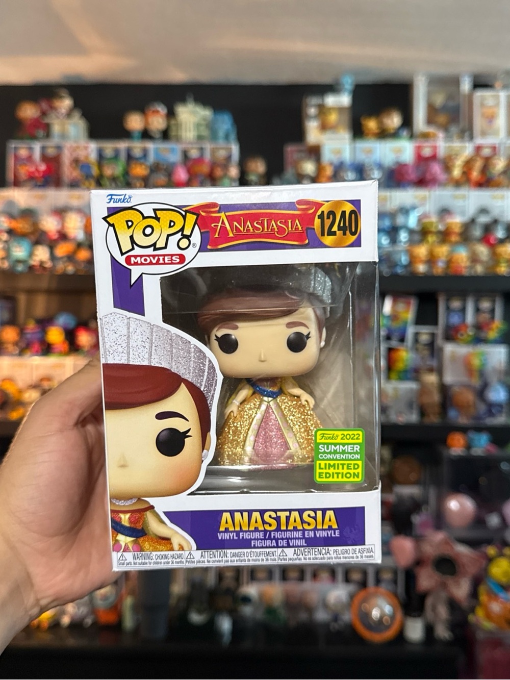 Funko Pop! Anastasia Vinyl Figure - Gold, Pink, Purple, White